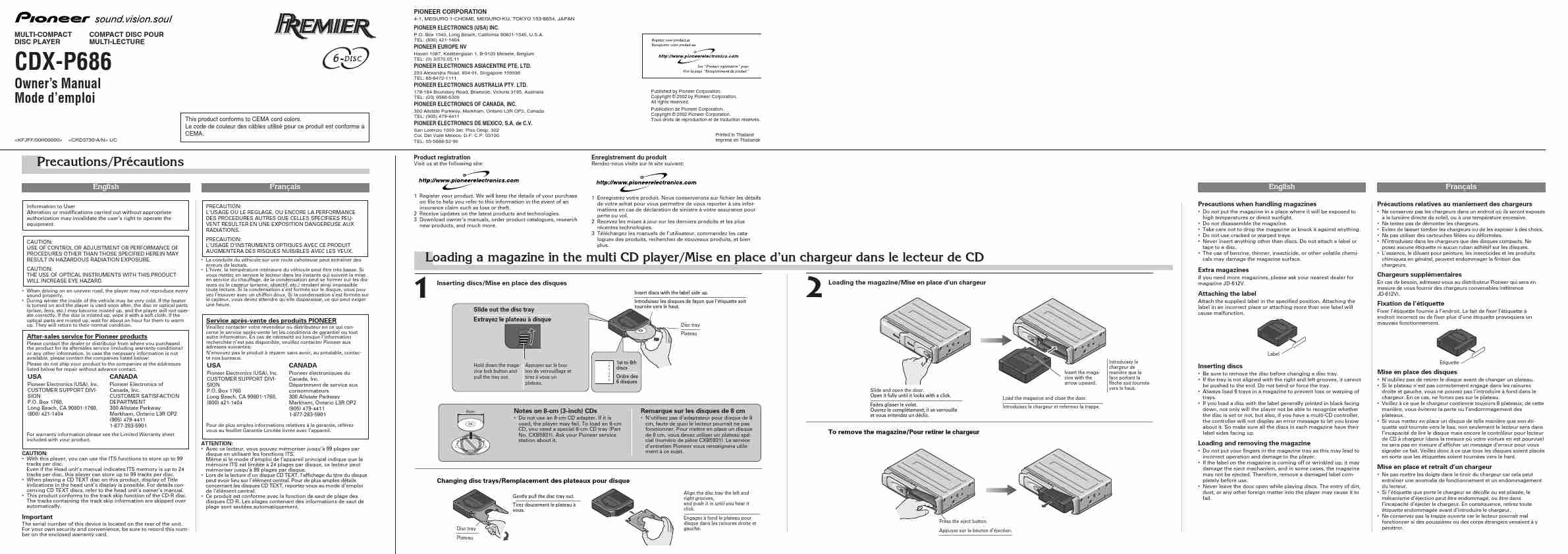 Pioneer Car Stereo System CDX-P686-page_pdf